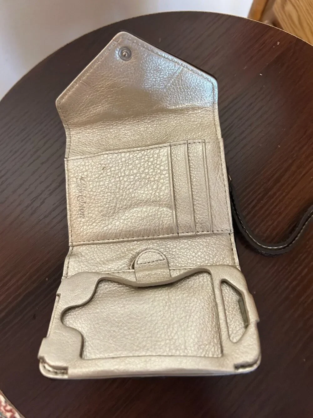 Brighton Embossed Leather Wristlet